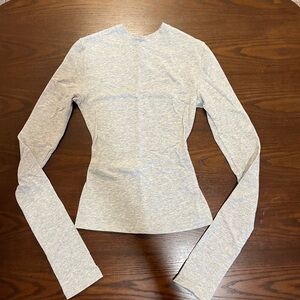 Women's Grey Long Sleeve Top